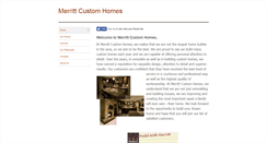 Desktop Screenshot of merrittcustomhomes.com